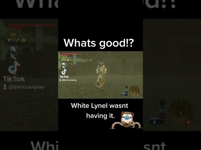 Bothering a White Lynel in Breath of the Wild