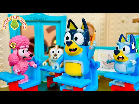 Bluey - Bandit Goes Back To School | Lessons For Kids | Pretend Play with Bluey Toys