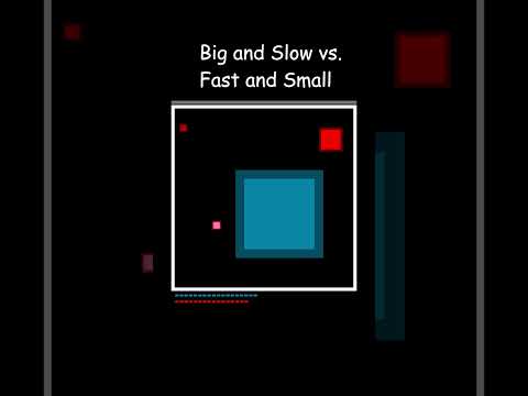 Does size or speed matter more? #square #simulation #coding #battle #color #1v1 #relaxing