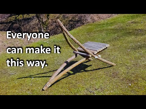 With this method and plan, anyone can make a comfortable DIY bushcraft camping chair.