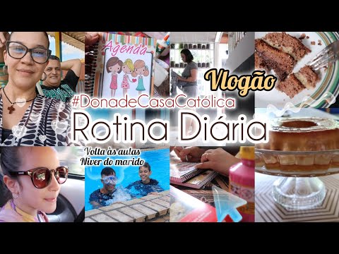 ANIVERSÁRIO DO MARIDÃO 🎂 VOLTA ÀS AULAS 📚 MATERIAL ESCOLAR, PUDIM E BOLO / CHEGOU LOVITO 🛍 VLOGÃO 🏡