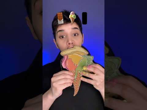 Cardboard foods asmr