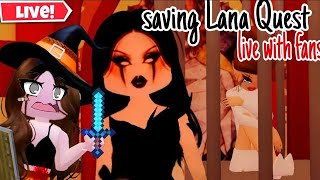 Playing Dress to impress lana quest live with fans