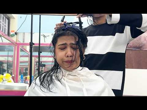 You're next! Army recruit gets her haircut