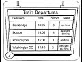Train Schedule and Time Questions
