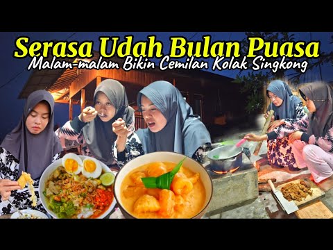 TENANGNYA HIDUP DI DESA | Sarapan Bubur Ayam. Hujan Deras Malam-malam Bikin Kolak SINGKONG