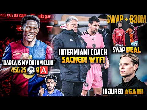 Inter Miami manager Tata Left Club & Messi, Jonathan David to Barca, Frenkie Injury, Zirkzee news