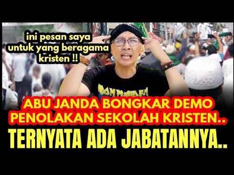 SIKAP BERANI ABU JANDA BONGKAR SOAL PELRANGAN SEKOLAH KRISTEN DI KABUPATEN..