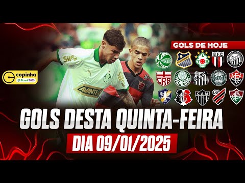 ⚽️ TODOS OS GOLS DESTA QUINTA 09/01/2025 GOLS DA COPINHA, GOLS DA RODADA, GOLS DE HOJE,GOLS DO DIA