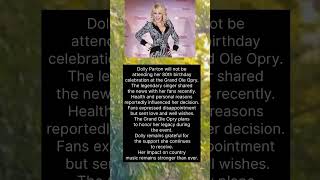 Dolly Parton to Miss Her 80th Birthday Show at Grand Ole Opry #ahollydollychristmas