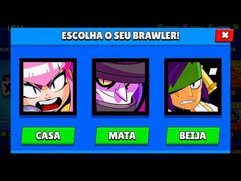 CASA, MATA ou BEIJA com TODOS os Brawlers do Brawl Stars!