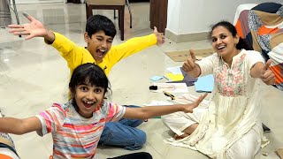 Ammu & Nandu’s Easy School Exhibition Projects 🧠🌿 | Fun Learning at Home! ||@v5familyshow