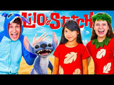 GIOCHIAMO A LILO E STITCH NELLA VITA REALE CON I NOSTRI AMICI CHALLENGE! *FESTA*💙