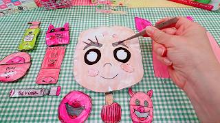 Paper diy | アバターワールド スキンケア ブラインドバッグ | AVATAR WORLD MAKEUP ROUTINE Blind Bags 💗 手作り工作 asmr