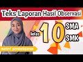 Kuis Teks Laporan Hasil Observasi