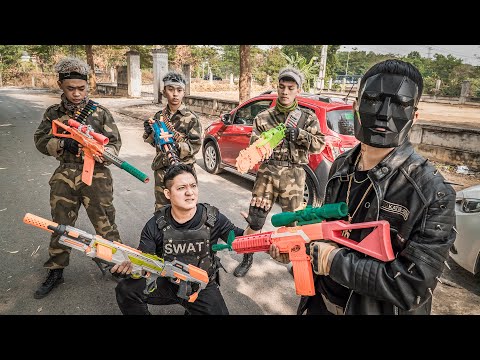 LTT Game Nerf War : SEAL X Nerf Guns Fight army Squid Game Mr. Zero Protect National Treasures!