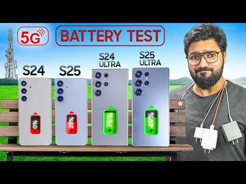 ULTIMATE Samsung S25 Outdoor 5G BATTERY DRAIN TEST !!!