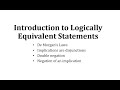 Quiz on Logically Equivalent Statements
