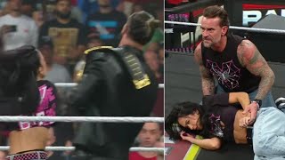 Aj Lee Slap CM Punk And Becky Slap CM punk In Monday Night Raw.