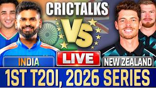 🔴 Live: IND vs NZ, 1st T20I Live Commentary, 2026 Series, Cricket Live Match Today Score 1st Inn