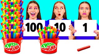 100 खाद्य परतें चुनौती | सिंपल सीक्रेट किचन हैक्स 4Teen Challenge