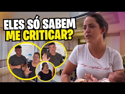 Minha sogra e meu marido só sabem me critic4r, eles não me ajudam em nada com a minha filha!