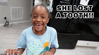 SHE LOST A TOOTH!!