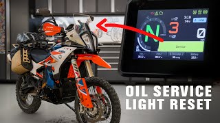 How To Reset The Oil Service Light On A KTM 890 Adventure Bike