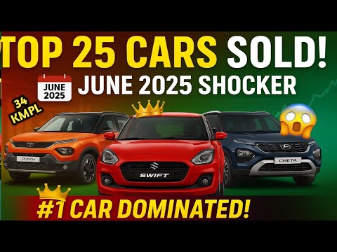 34 तक Mileage Best Budget Cars | Top 25 Selling Cars in India July 2025