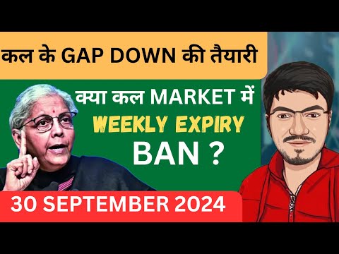 Nifty Prediction and Bank Nifty Analysis for Monday | 30 September 2024 | Bank Nifty Tomorrow