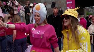 YouTube video thumbnail: Lithuania Celebrates Pink Soup in Colorful Festival