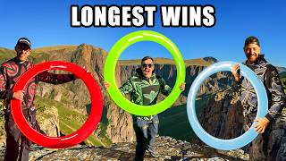 Giant Frisbee Contest From 200m Cliff