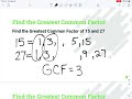 Exploring Factors and the Greatest Common Factor