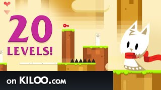 We made it to level 17 | Snowy Kitty Adventure on Kiloo.com