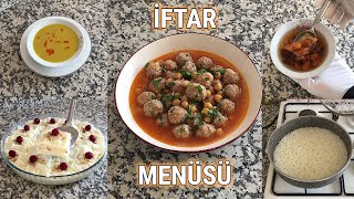 İFTAR MENÜSÜ 5 KOLAY TARİF✅ MERCİMEK ÇORBA💯 SULU KÖFTE💯 PİRİNÇ PİLAVI💯 KARIŞIK HOŞAF💯 GÜLLAÇ💯#iftar