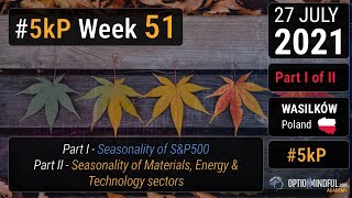 Week 51 - 5k Program - Part I -  Markets and their Seasonality