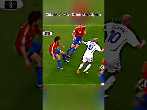 Zidane Masterclass vs Xavi-Iniesta's Spain 💀