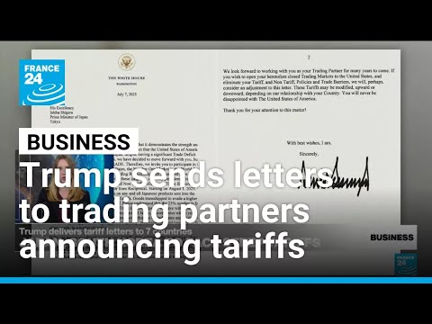 YouTube video thumbnail: Trump Sends Letters to Key Trading Partners Announcing Steep Tariffs