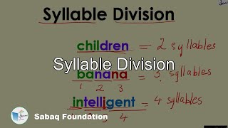 Syllable Division