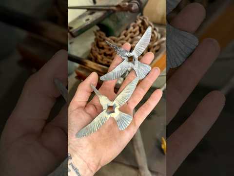 Hand-Forged Hummingbirds! anvilanna.com🥰 #blacksmith#forge#farrier#forging#smallbusiness#handmade