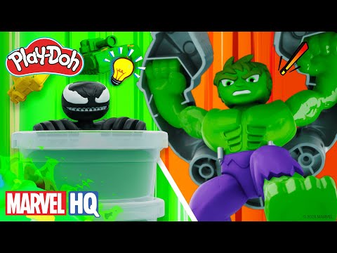 ¡Hulk contra el Monstruo Gamma Radioactivo de Venom! | Play-Doh Marvel: DOH-ified Acción | Marvel HQ