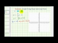 Graphing a Line Using Slope-Intercept Form