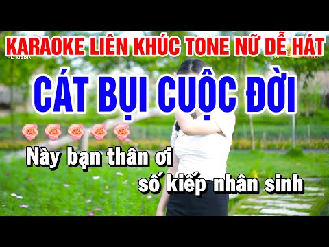 Liên Khúc Karaoke | Cát Bụi Cuộc Đời | Cô Hàng Xóm | Tone Nữ | Karaoke Beat Hay | Huỳnh Anh