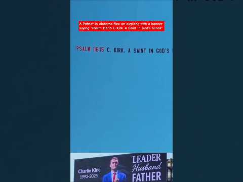 🛩️⛱️Someone in Orange Beach, Alabama flew an airplane with a banner for Charlie Kirk #charliekirk
