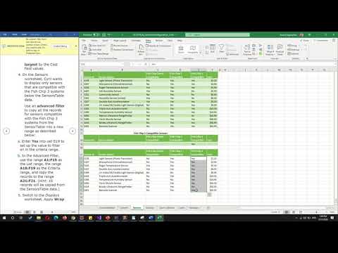 excel modules 1 3 sam capstone project answers
