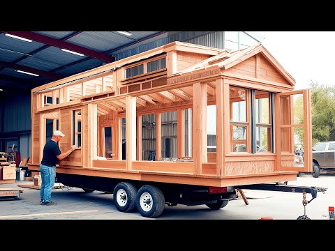 Man Builds Luxury Tiny Home on Wheels | Start to Finish Build by @buildersblueprint