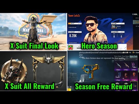 3.7 X-Suit Final Look Leaks | X-Suit All Reward | New Season Reward | BGMI New Hero Season