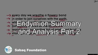 Endymion Summary and Analysis Part 2