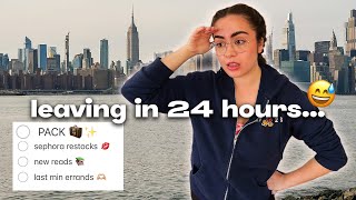 travel prep vlog! | last min errands + packing for 5 week trip 🧳