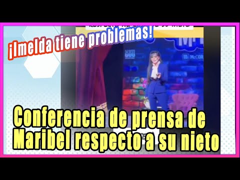 CONFERENCIA DE PRENSA DE MARIBEL GUARDIA SOBRE EL ASUNTO DE SU NIETO "ES UNA BOMBA DE TIEMPO"